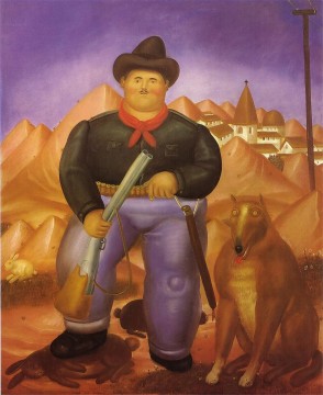 El cazador Fernando Botero Pinturas al óleo